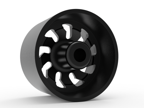 Fuel off road REAR CLEAVER wheel 3d print model 3D 打印模型