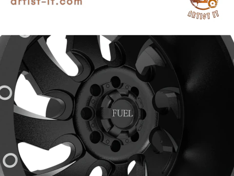 Fuel off road REAR CLEAVER wheel 3d print model 3D Print Model