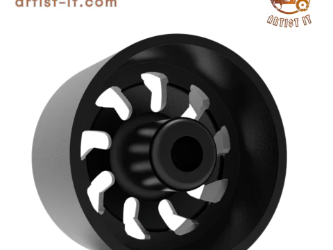 Fuel off road REAR CLEAVER wheel 3d print model 3D Print Model