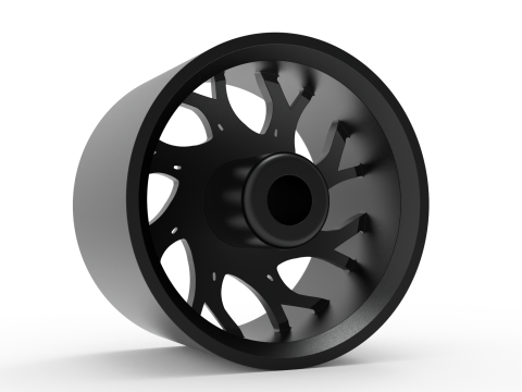 Fuel off road REAR RUNNER wheel 3d print model 3D Print Model