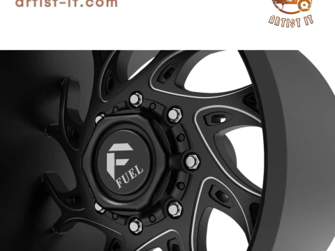 Fuel off road REAR RUNNER wheel 3d print model 3D Print Model