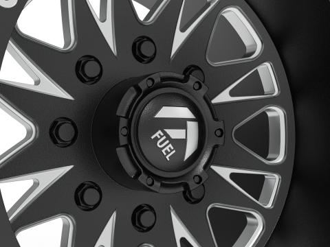 Fuel off road REAR THROTTLE wheel 3d print model Modelo de Impressão 3D