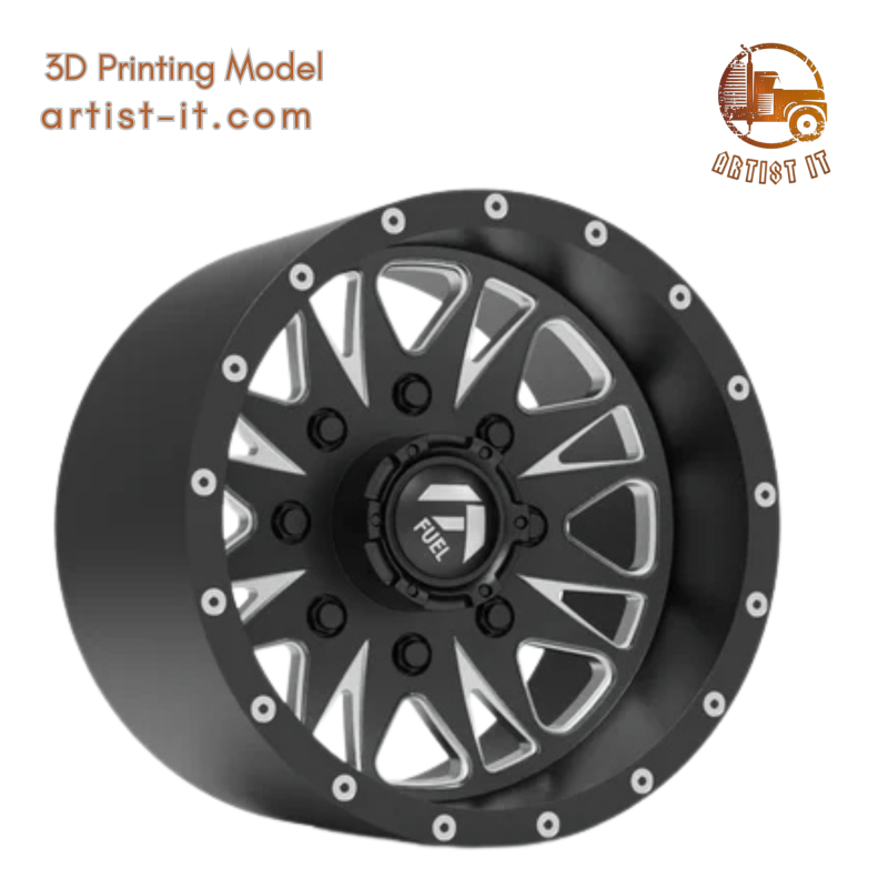 Fuel off road REAR THROTTLE wheel 3d print model 3D Print Model .c4d .max .obj .3ds .fbx .stl .blend