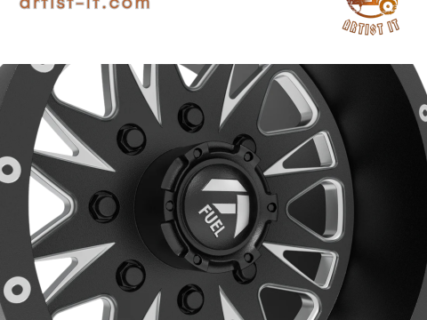 Fuel off road REAR THROTTLE wheel 3d print model 3D Print Model