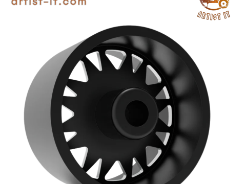 Fuel off road REAR THROTTLE wheel 3d print model 3D Print Model
