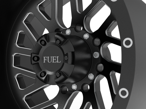 Fuel off road REAR TRITON wheel 3d print model Modelo de Impressão 3D