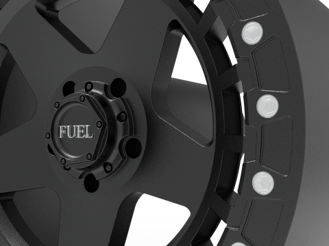 Fuel off road warp beadlock wheel 3d print model 3D 打印模型