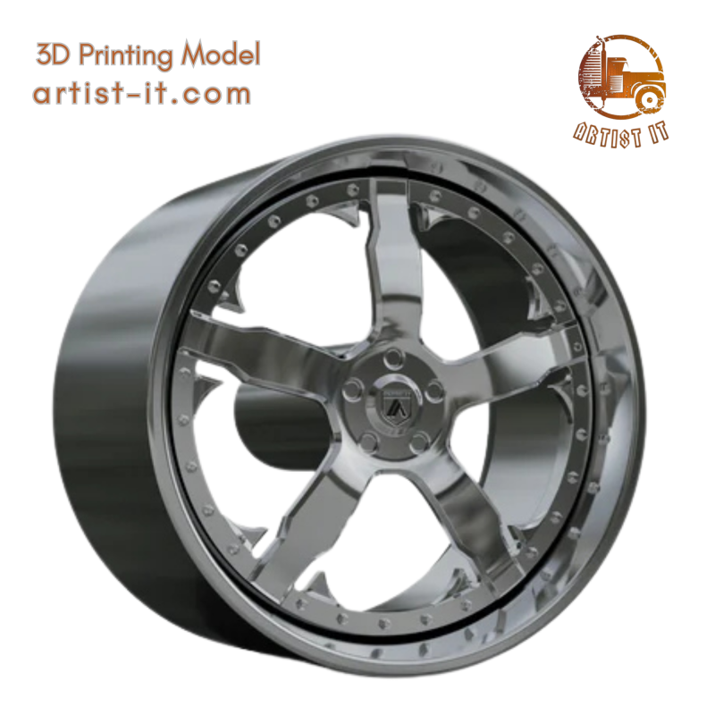 ASANTI AF114 WHEEL 3D Print Model .c4d .max .obj .3ds .fbx .stl .blend 