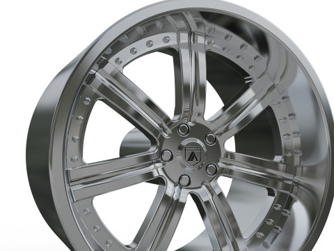ASANTI AF126 WHEEL 3Dプリントモデル