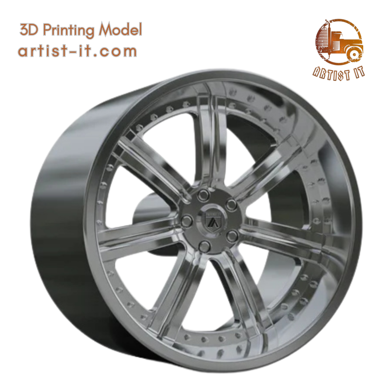 ASANTI AF126 WHEEL 3D Print Model .c4d .max .obj .3ds .fbx .stl .blend 