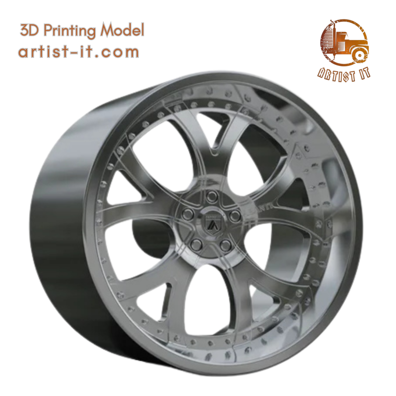 ASANTI AF143 WHEEL 3D Print Model .c4d .max .obj .3ds .fbx .stl .blend 