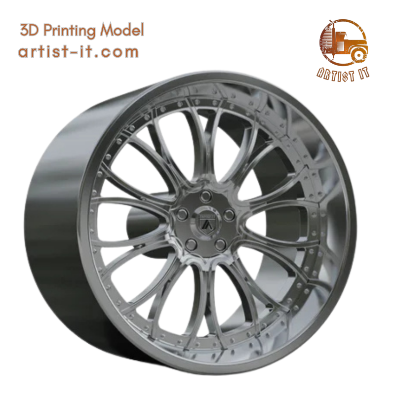 ASANTI AF145 WHEEL 3D Print Model .c4d .max .obj .3ds .fbx .stl .blend 