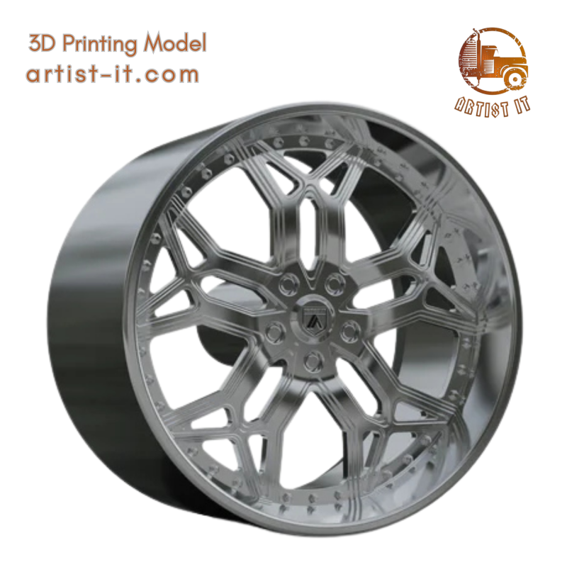 ASANTI AF185 WHEEL 3D Print Model .c4d .max .obj .3ds .fbx .stl .blend 