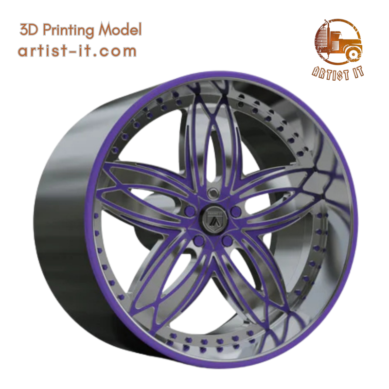 ASANTI AF186 WHEEL 3D Print Model .c4d .max .obj .3ds .fbx .stl .blend 