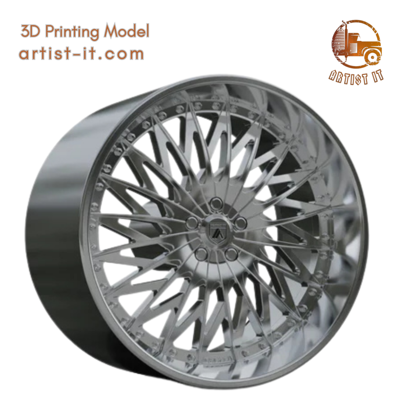 ASANTI AF828 WHEEL 3D Print Model .c4d .max .obj .3ds .fbx .stl .blend 