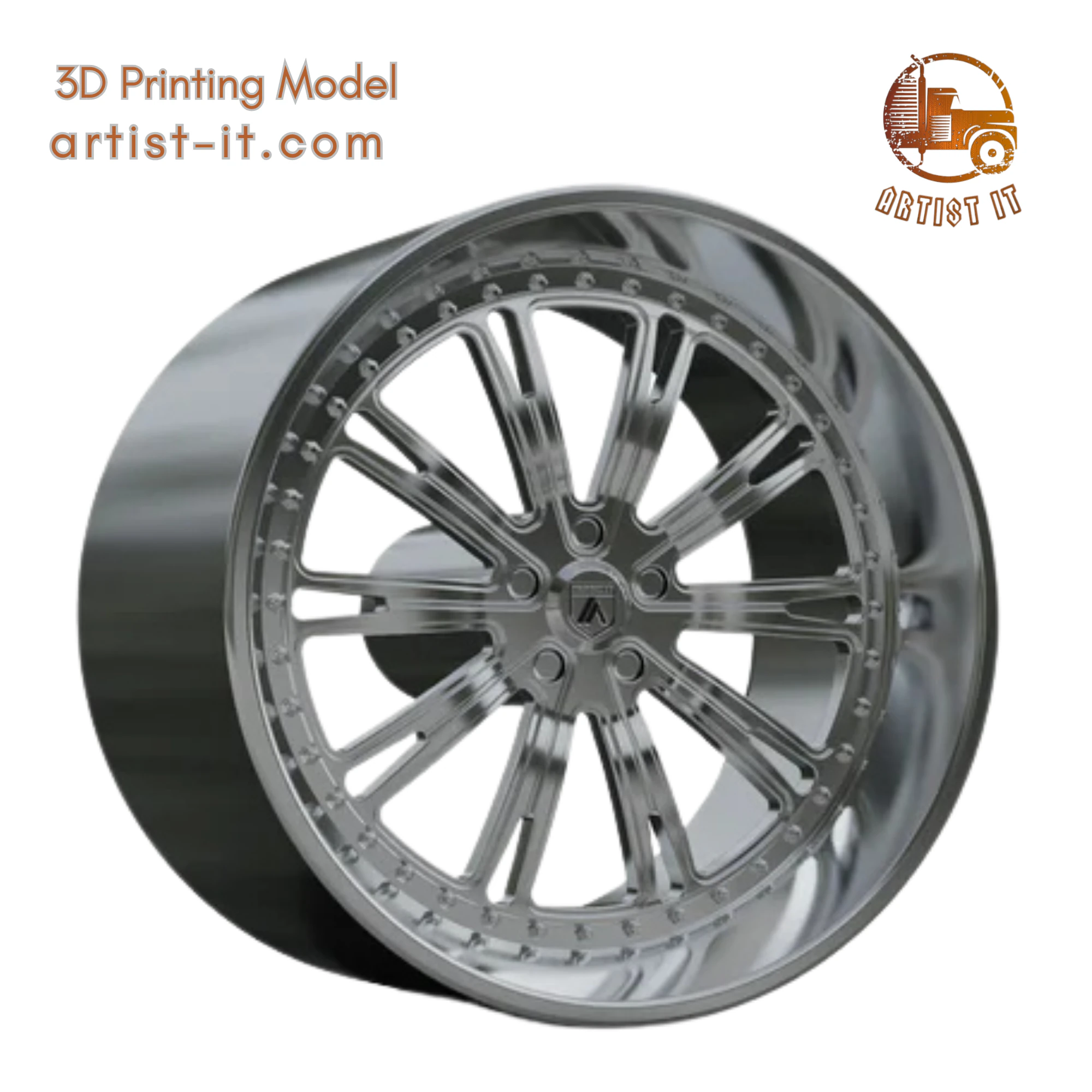 ASANTI AF851 WHEEL 3D Print Model .c4d .max .obj .3ds .fbx .stl .blend 