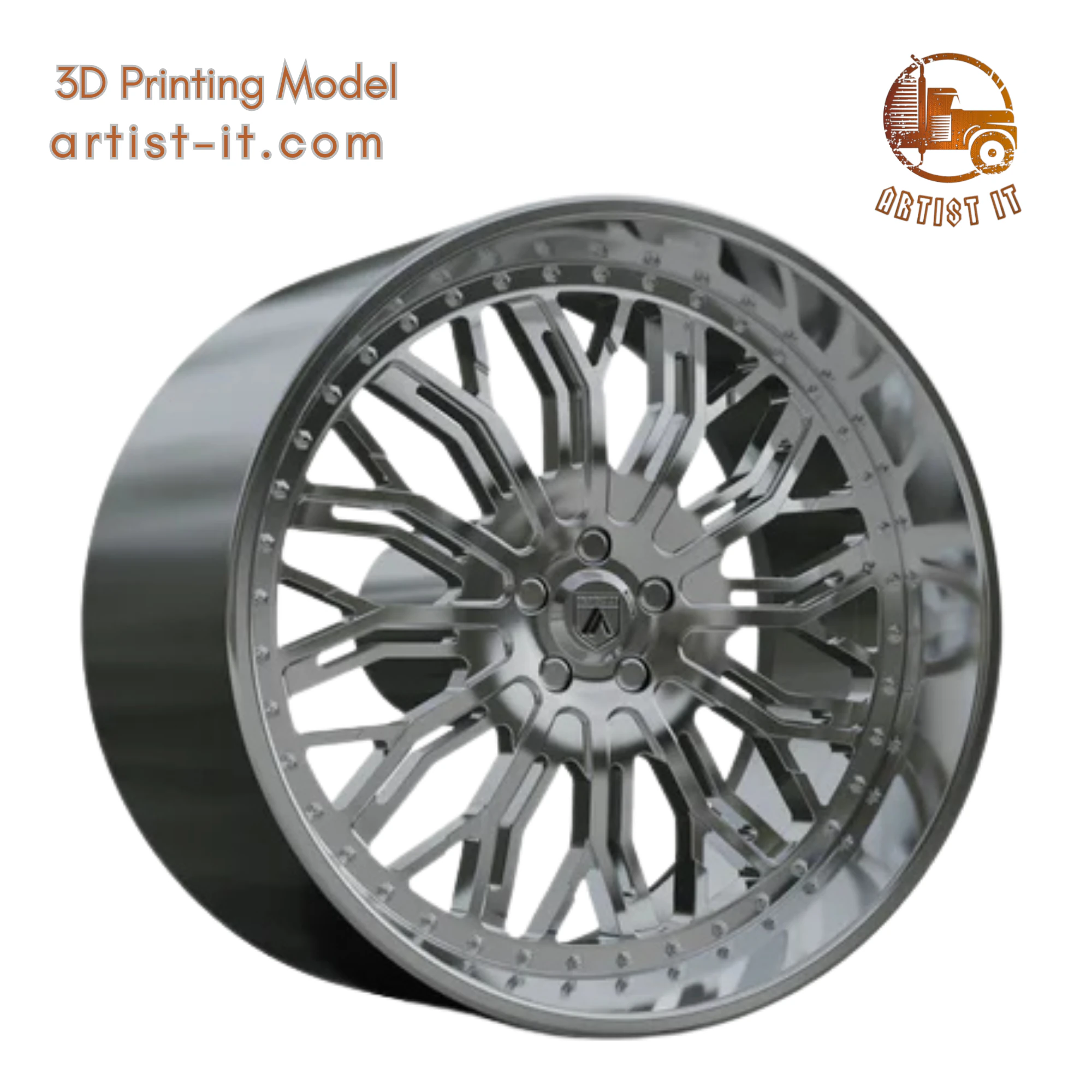 ASANTI AF866 WHEEL 3D Print Model .c4d .max .obj .3ds .fbx .stl .blend