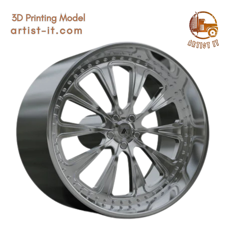 ASANTI AF867 WHEEL 3D Print Model .c4d .max .obj .3ds .fbx .stl .blend 