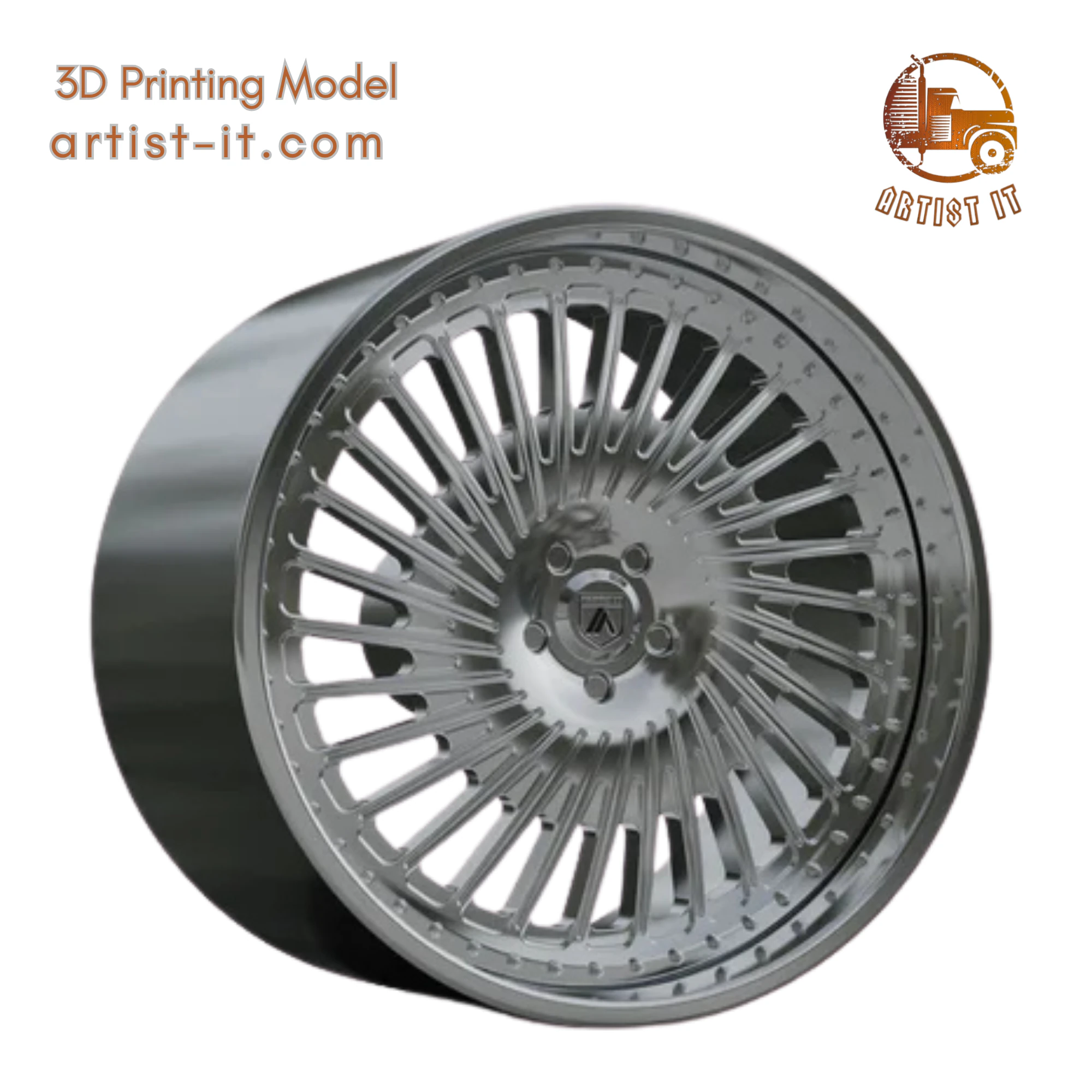 ASANTI AF872 WHEEL 3D Print Model .c4d .max .obj .3ds .fbx .stl .blend 