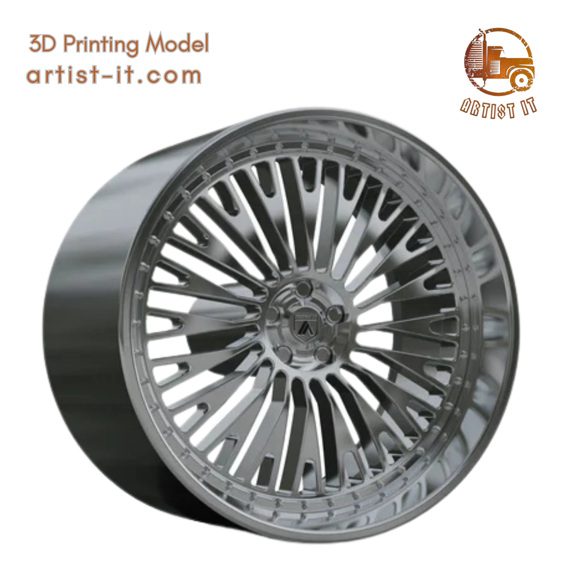 ASANTI AF888 WHEEL 3D Print Model .c4d .max .obj .3ds .fbx .stl .blend