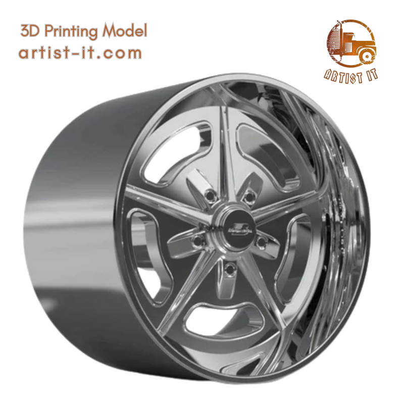 BILLET SPECIALATIES BONNEVILLE WHEEL 3D Print Model .c4d .max .obj .3ds .fbx .stl .blend