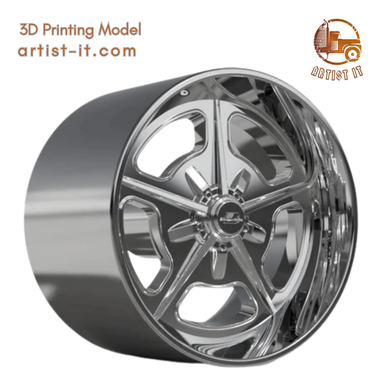 BILLET SPECIALATIES BONNEVILLE CONVENTIONAL WHEEL 3D Print Model .c4d .max .obj .3ds .fbx .stl .blend