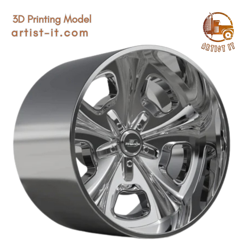 BILLET SPECIALATIES CROSSOVER WHEEL 3D Print Model .c4d .max .obj .3ds .fbx .stl .blend 