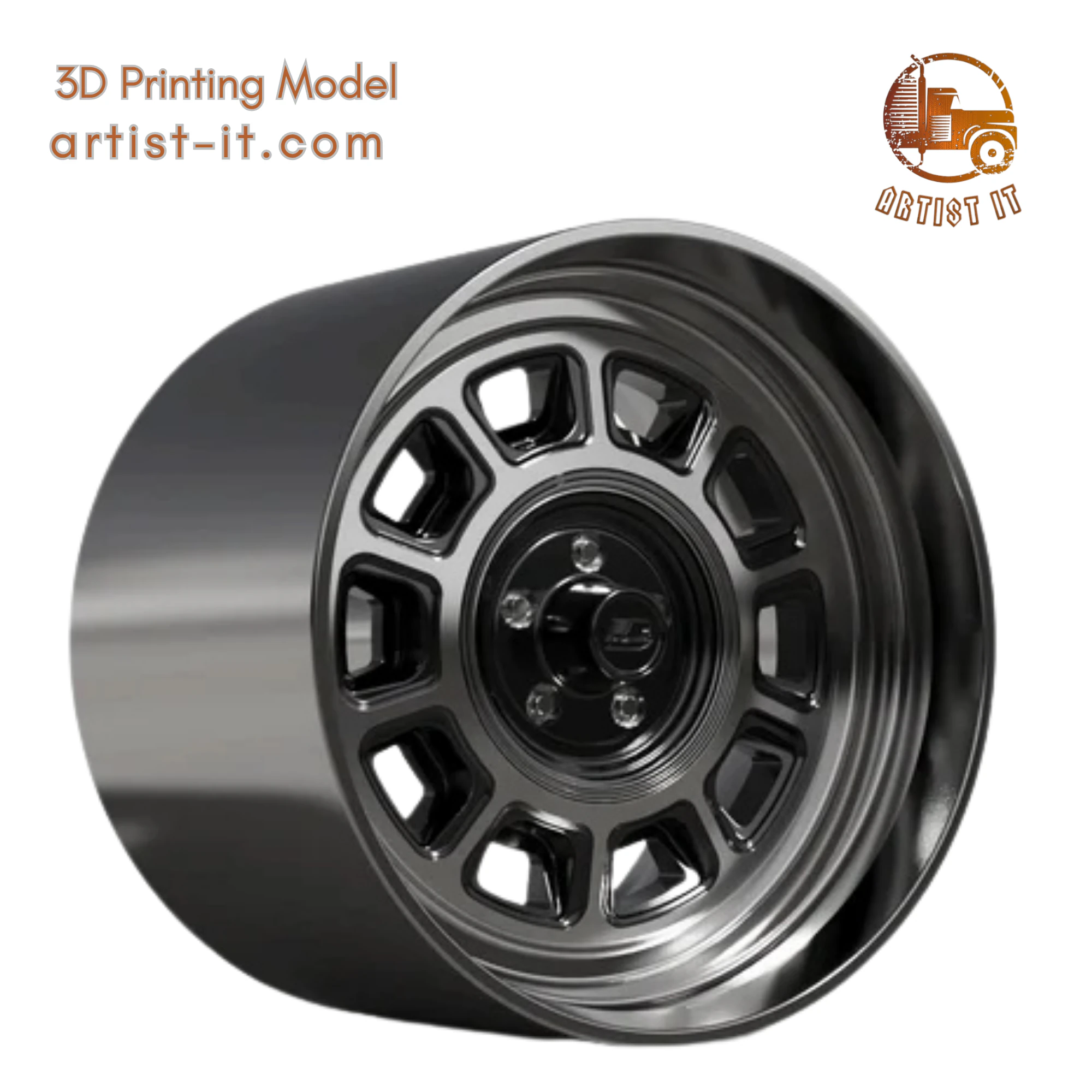 BILLET SPECIALATIES GRAND NATIONAL WHEEL 3D Print Model .c4d .max .obj .3ds .fbx .stl .blend 