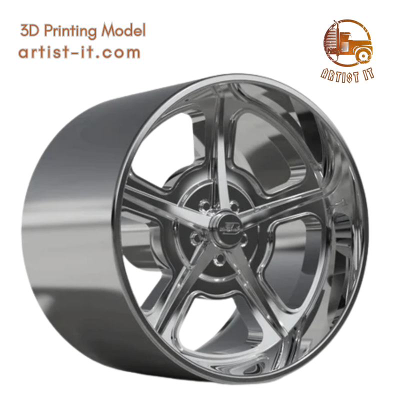 BILLET SPECIALATIES HERITAGE WHEEL 3D Print Model .c4d .max .obj .3ds .fbx .stl .blend 