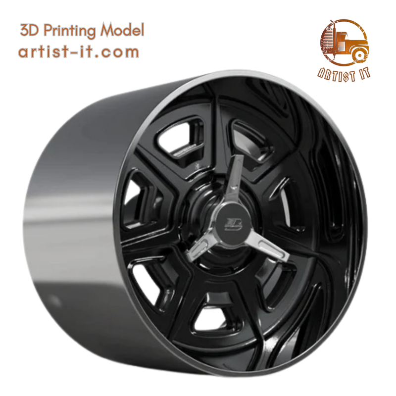 BILLET SPECIALATIES PALMDALE V1 WHEEL 3D Print Model .c4d .max .obj .3ds .fbx .stl .blend 