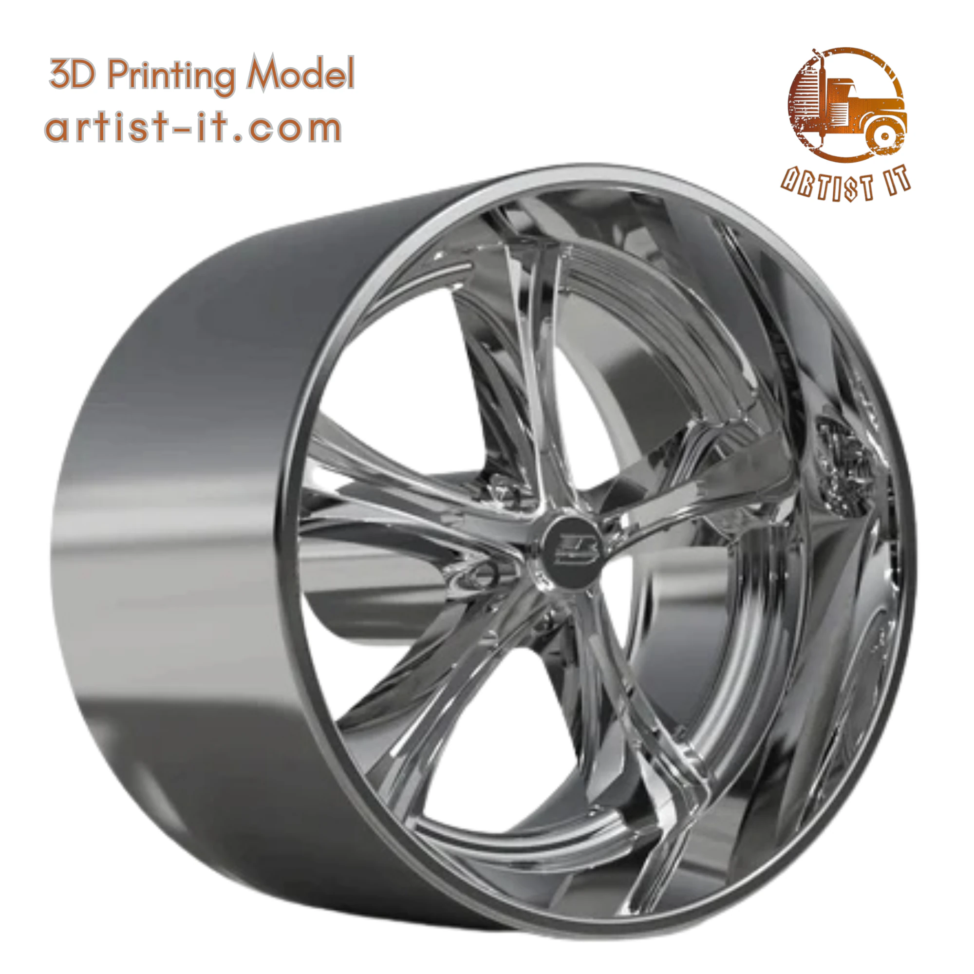 BILLET SPECIALATIES PINNACLE WHEEL 3D Print Model .c4d .max .obj .3ds .fbx .stl .blend