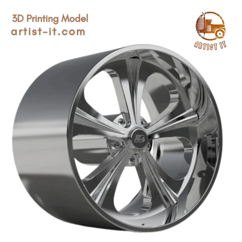 BILLET SPECIALATIES RAIL WHEEL 3D Print Model .c4d .max .obj .3ds .fbx .stl .blend 