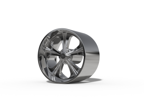 BILLET SPECIALATIES RAIL TAIL WHEEL 3D 打印模型