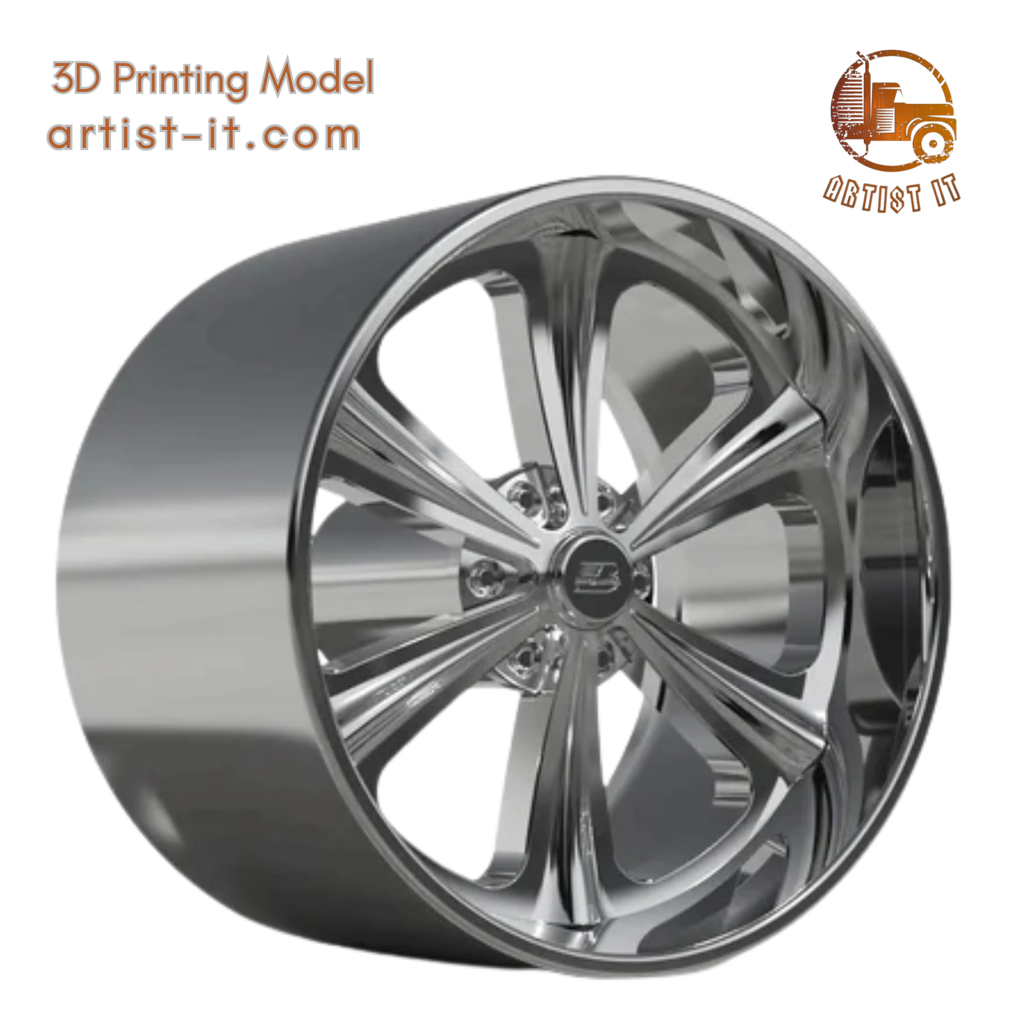 BILLET SPECIALATIES RAIL TAIL WHEEL 3D Print Model .c4d .max .obj .3ds .fbx .stl .blend 