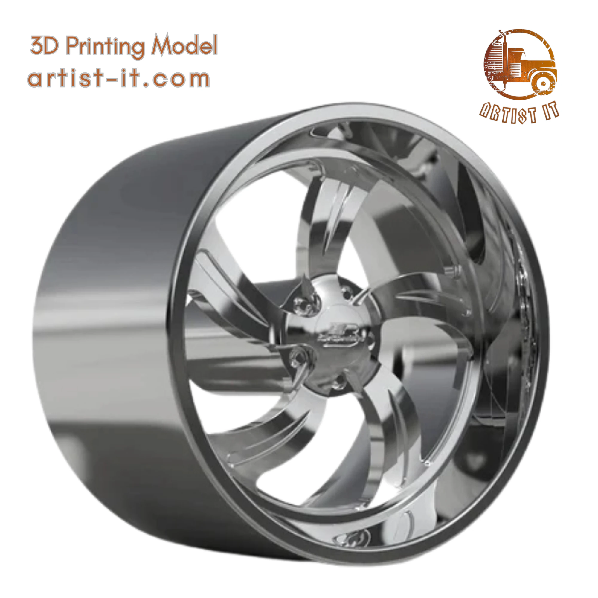 BILLET SPECIALATIES SLG02 WHEEL 3D Print Model .c4d .max .obj .3ds .fbx .stl .blend 