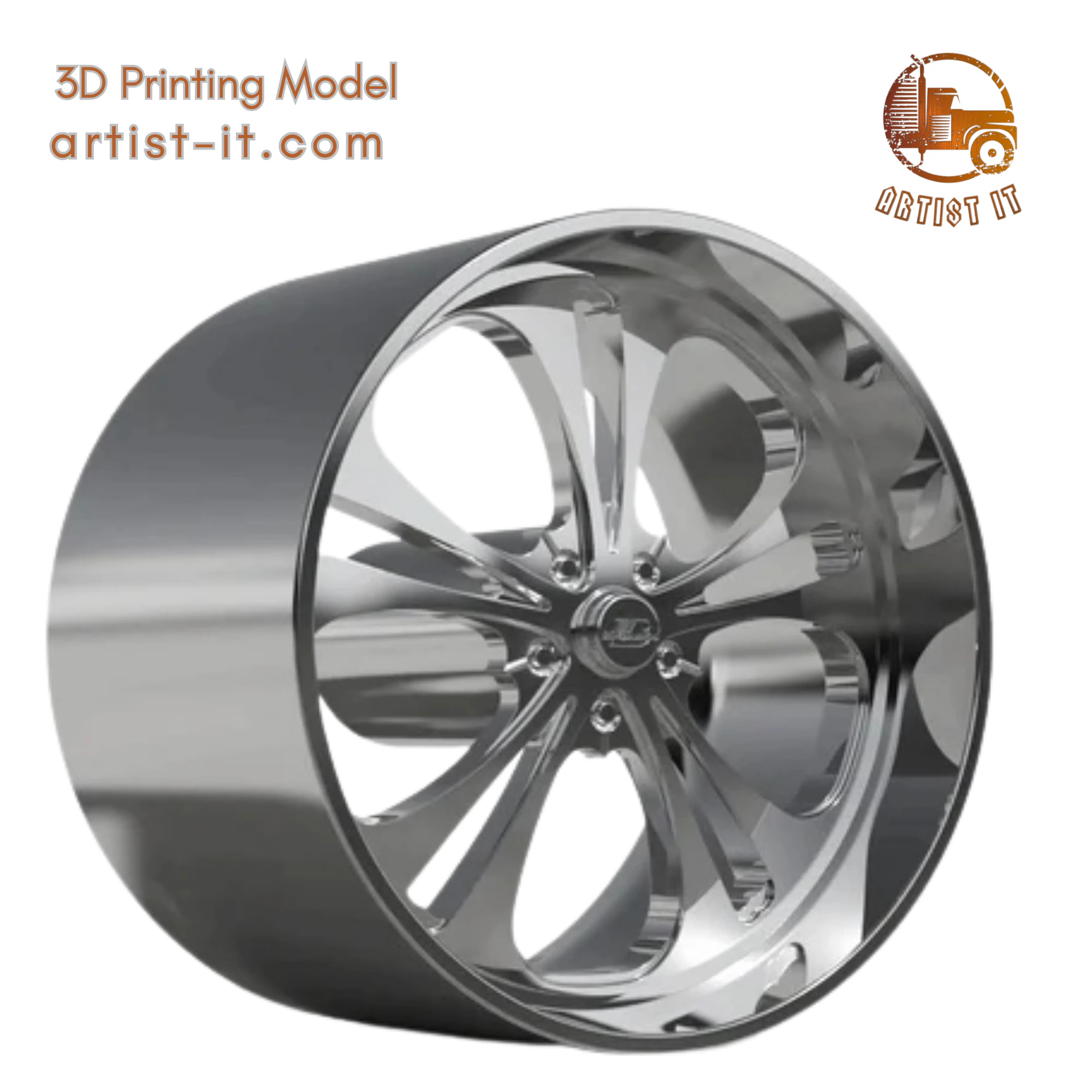 BILLET SPECIALATIES SLG05 WHEEL 3D Print Model .c4d .max .obj .3ds .fbx .stl .blend 