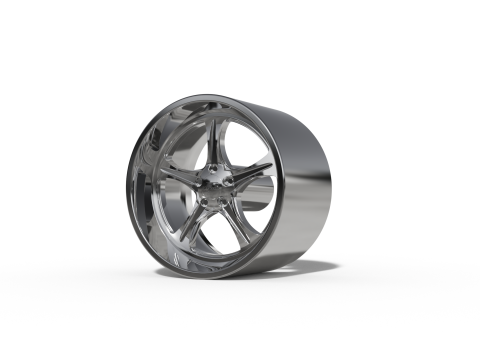 BILLET SPECIALATIES SLG20 - HOLLOWPOINT WHEEL 3D Print Model