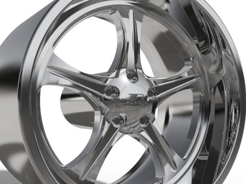 BILLET SPECIALATIES SLG20 - HOLLOWPOINT WHEEL 3D Print Model
