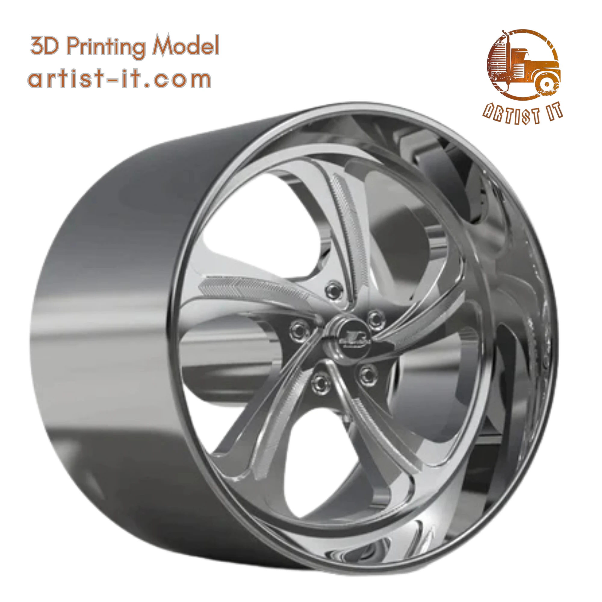 BILLET SPECIALATIES SLG25 - DIAMONDBACK WHEEL 3D Print Model .c4d .max .obj .3ds .fbx .stl .blend 