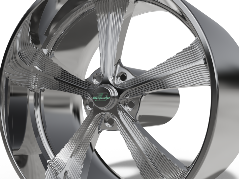 BILLET SPECIALATIES SLG53 - TALLADEGA WHEEL 3D Print Model