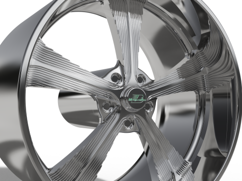 BILLET SPECIALATIES SLG53 - TALLADEGA WHEEL 3D Print Model
