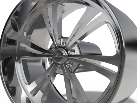 BILLET SPECIALATIES SLG56 - SWEEP 6 WHEEL Model Cetak 3D