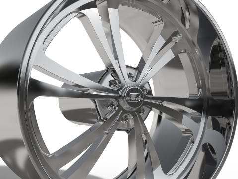 BILLET SPECIALATIES SLG56 - SWEEP 6 WHEEL Model Cetak 3D