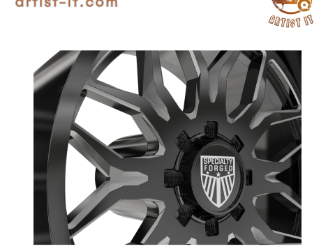 СПЕЦІАЛЬНЕ КОВАНЕ КОЛЕСО C702 ELITE УВОГНАНЕ 3D Принт Модель