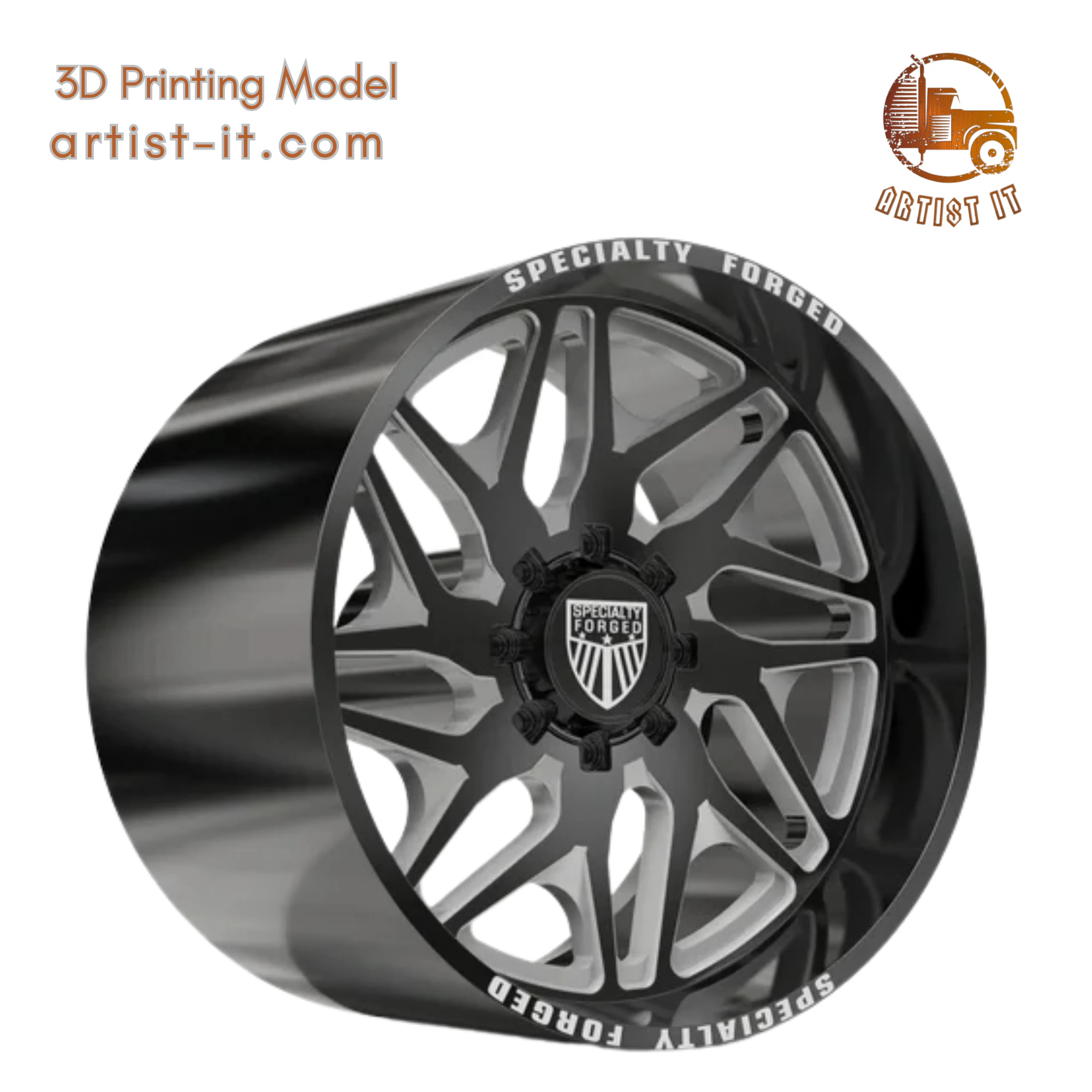 SPECIALITY FORGED C708 ELITE CONCAVE WHEEL 3D Print Model .c4d .max .obj .3ds .fbx .stl .blend 