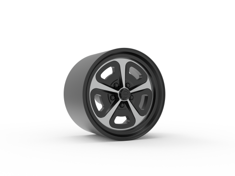 AMERICAN RACING 500 MONO CAST WHEEL 3D PRINT MODEL Modello di stampa 3D