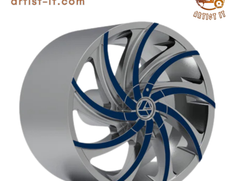 AZARA AZA-503 휠 3D 프린트 모델 3D 프린트 모델