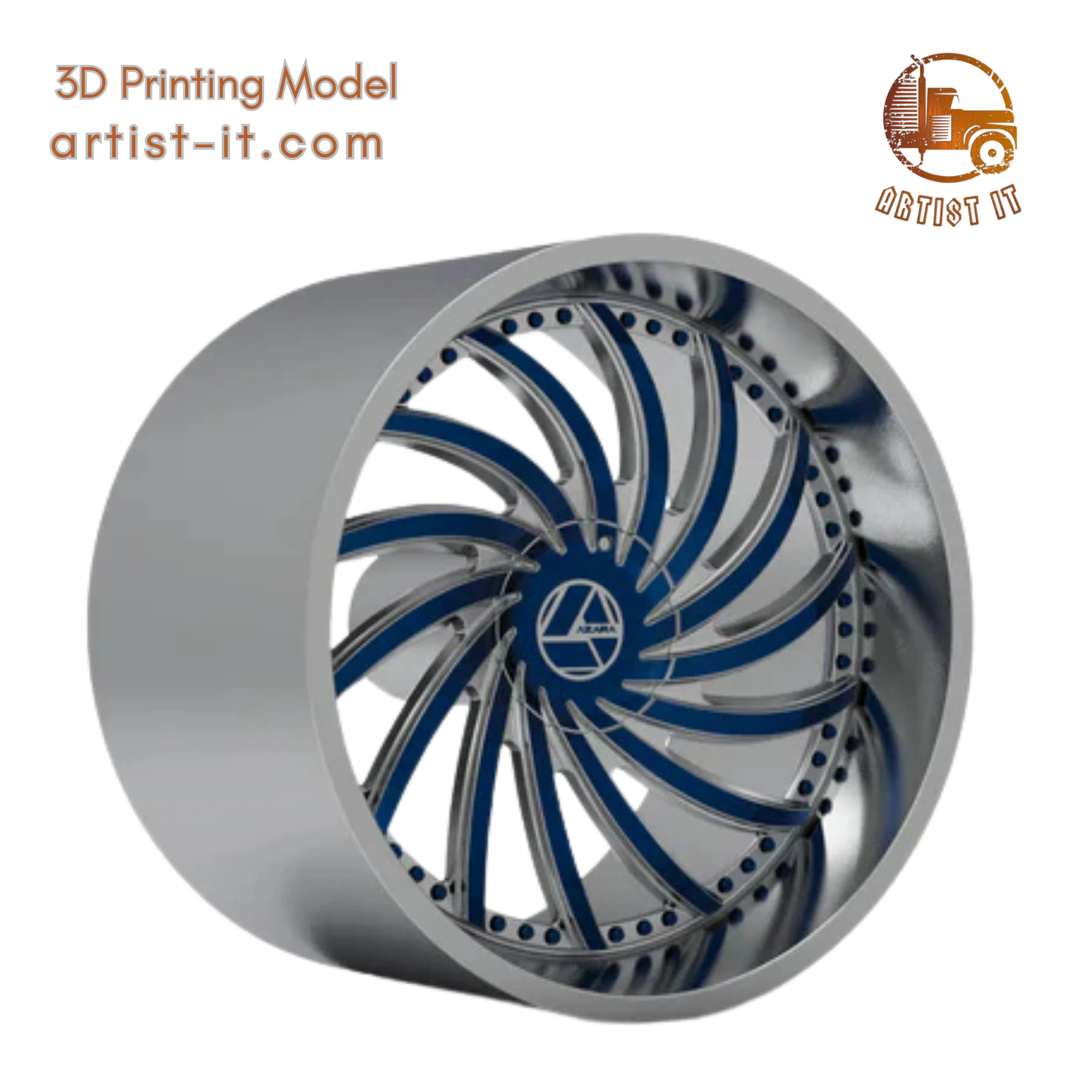 AZARA AZA-508 WHEEL 3D PRINT MODEL 3D Print Model .c4d .max .obj .3ds .fbx .stl .blend 