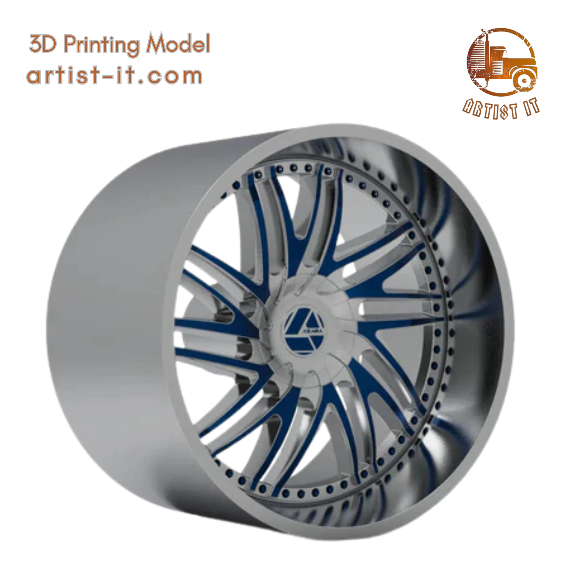 AZARA AZA-509 WHEEL 3D PRINT MODEL 3D Print Model .c4d .max .obj .3ds .fbx .stl .blend 