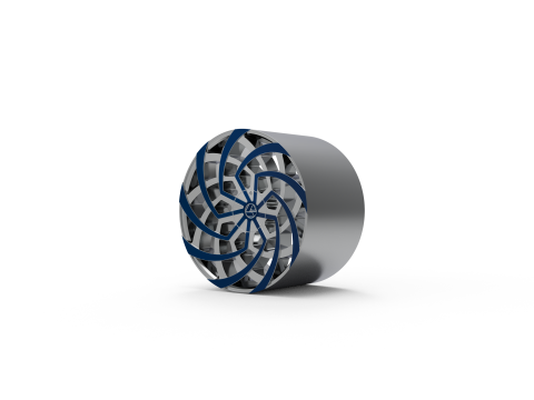 AZARA AZA-521 WHEEL 3D PRINT MODEL Modello di stampa 3D